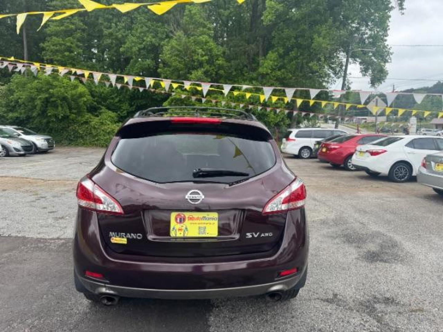 2013 Maroon Nissan Murano SV AWD (JN8AZ1MW7DW) with an 3.5L V6 DOHC 24V engine, Continuously Variabl transmission, located at 1806 Veterans Memorial Hwy SW, Austell, GA, 30168, (770) 944-9558, 33.817959, -84.606987 - Photo#4