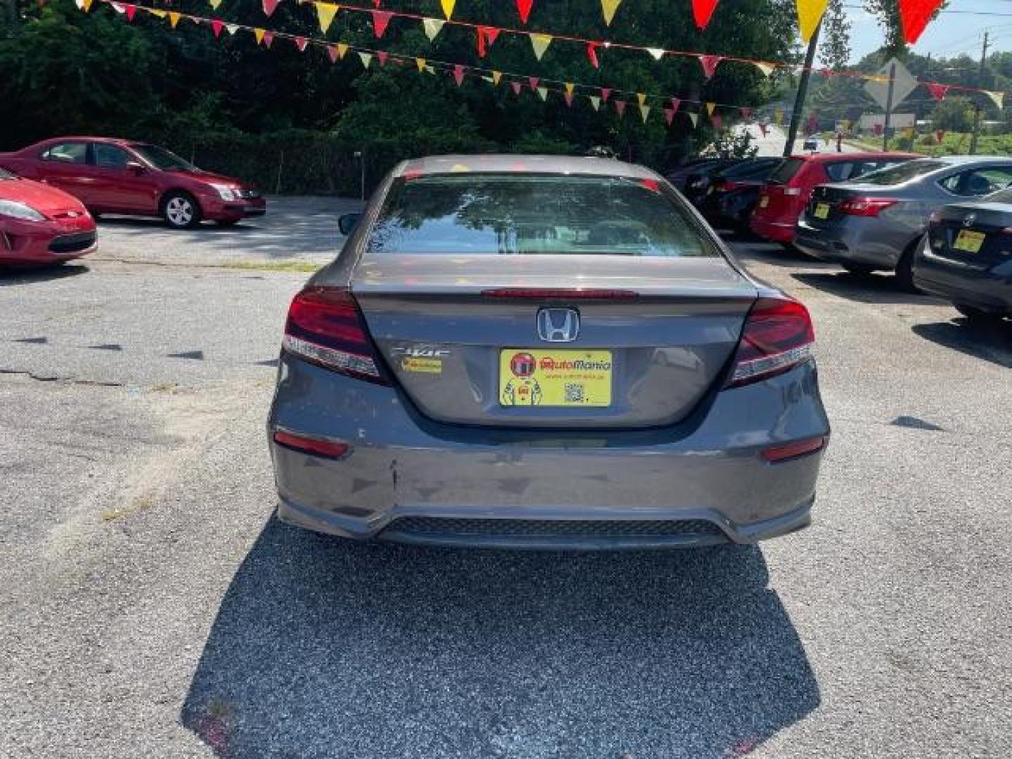 2015 Gray Honda Civic EX Coupe CVT (2HGFG3B86FH) with an 2.3L L4 SOHC 16V engine, Continuously Variabl transmission, located at 1806 Veterans Memorial Hwy SW, Austell, GA, 30168, (770) 944-9558, 33.817959, -84.606987 - Photo#4