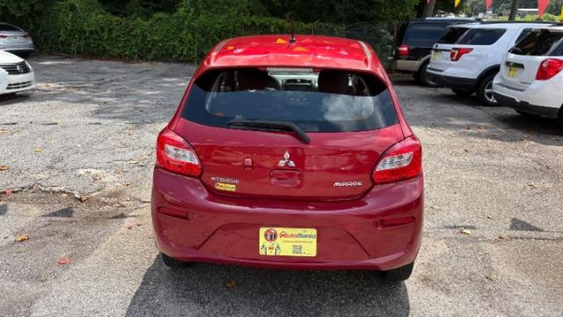 2018 Red Mitsubishi Mirage ES CVT (ML32A3HJ2JH) with an 1.2L L3 DOHC engine, Continuously Variabl transmission, located at 1806 Veterans Memorial Hwy SW, Austell, GA, 30168, (770) 944-9558, 33.817959, -84.606987 - Photo#5