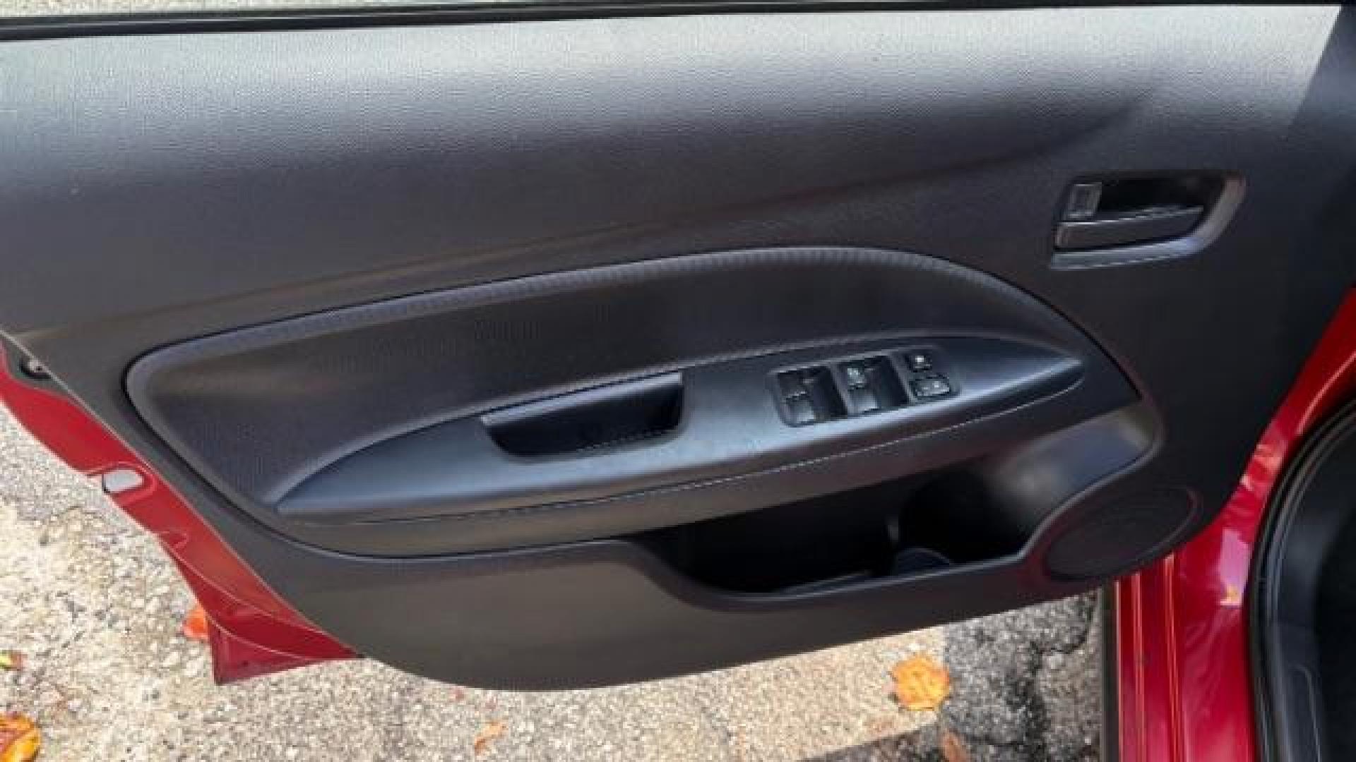 2018 Red Mitsubishi Mirage ES CVT (ML32A3HJ2JH) with an 1.2L L3 DOHC engine, Continuously Variabl transmission, located at 1806 Veterans Memorial Hwy SW, Austell, GA, 30168, (770) 944-9558, 33.817959, -84.606987 - Photo#9