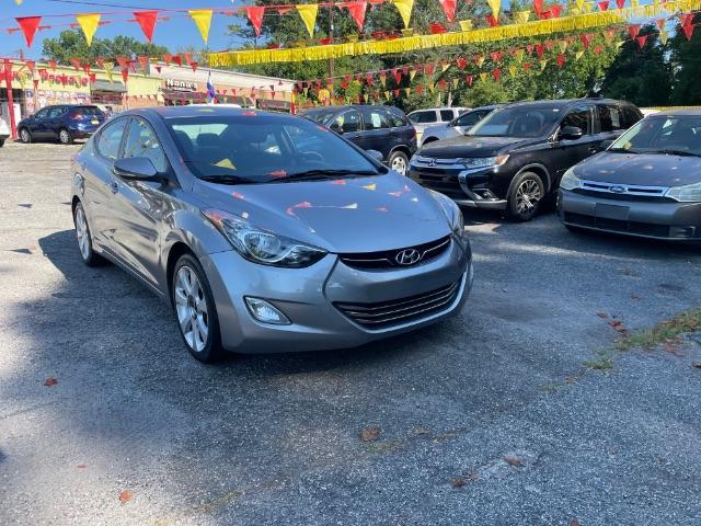 2013 Silver Hyundai Elantra Limited (KMHDH4AE4DU) with an 1.8L L4 DOHC 16V engine, 6-Speed Automatic transmission, located at 1806 Veterans Memorial Hwy SW, Austell, GA, 30168, (770) 944-9558, 33.817959, -84.606987 - Photo#0