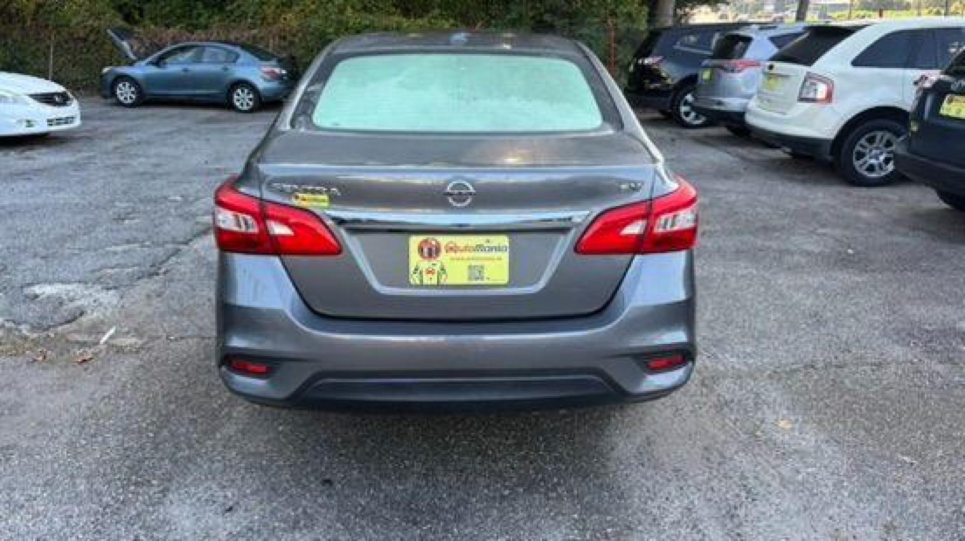 2017 Gray Nissan Sentra SV (3N1AB7AP1HL) with an 1.8L L4 SFI DOHC 16 engine, Continuously Variabl transmission, located at 1806 Veterans Memorial Hwy SW, Austell, GA, 30168, (770) 944-9558, 33.817959, -84.606987 - Photo#4