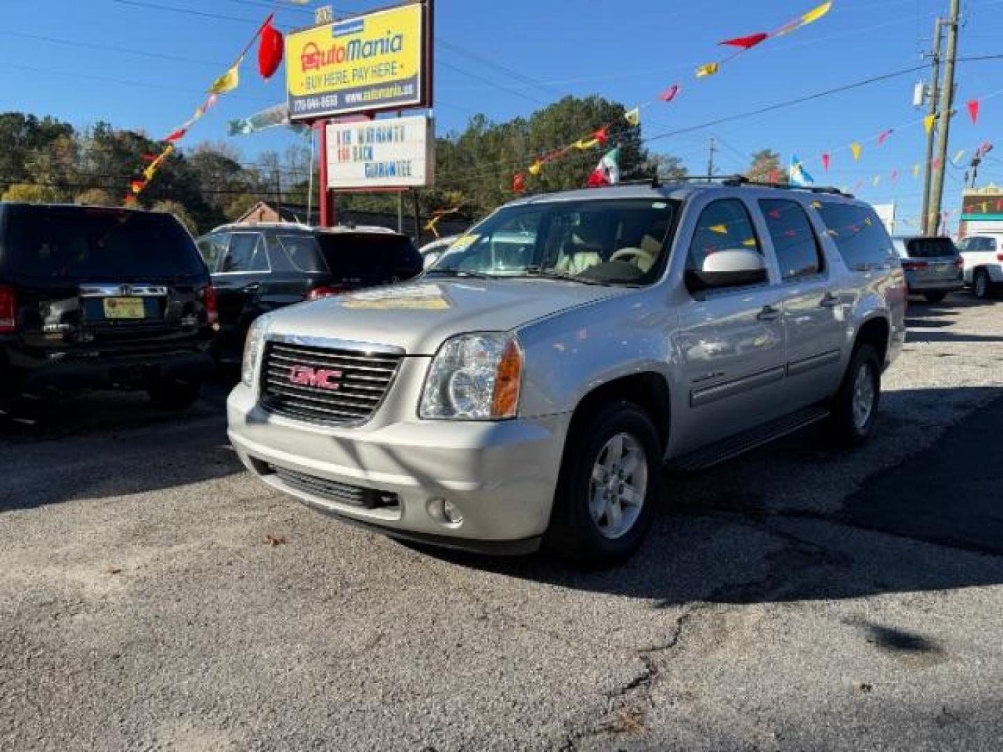 2014 Gray GMC Yukon XL SLT 1/2 Ton 2WD (1GKS1KE01ER) with an 5.3L V8 OHV 16V FFV engine, 6-Speed Automatic transmission, located at 1806 Veterans Memorial Hwy SW, Austell, GA, 30168, (770) 944-9558, 33.817959, -84.606987 - Photo#0