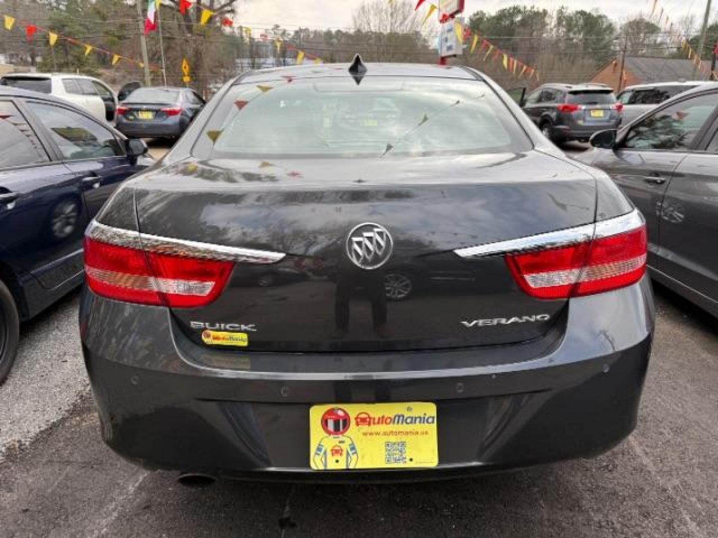 2015 Gray Buick Verano Leather (1G4PS5SK9F4) with an 2.4L L4 DOHC 16V FFV engine, 6-Speed Automatic transmission, located at 1806 Veterans Memorial Hwy SW, Austell, GA, 30168, (770) 944-9558, 33.817959, -84.606987 - Photo#3