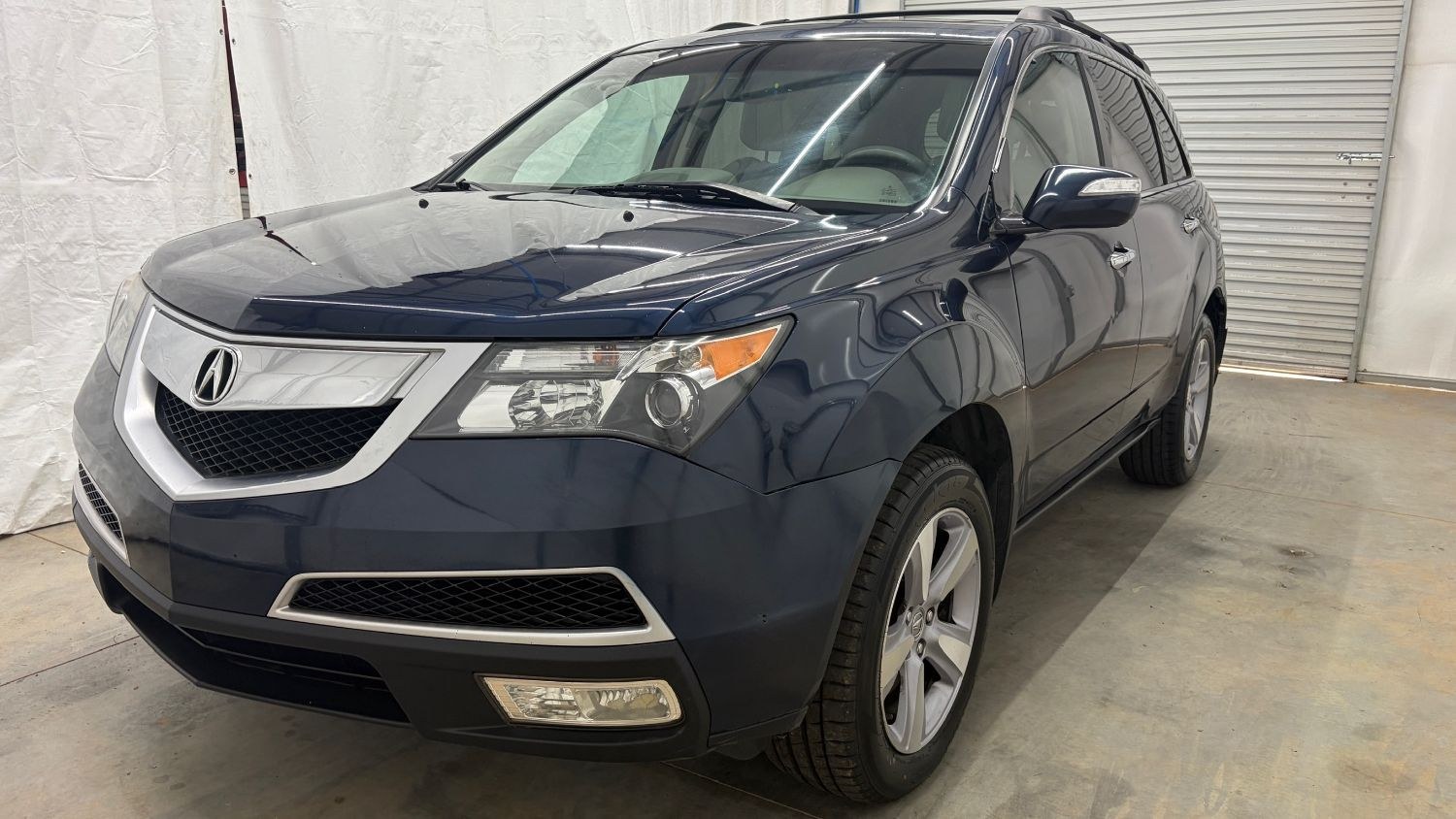 2013 Blue Acura MDX 6-Spd AT w/Tech Package (2HNYD2H37DH) with an 3.7L V6 SOHC 24V engine, 6-Speed Automatic transmission, located at 1806 Veterans Memorial Hwy SW, Austell, GA, 30168, (770) 944-9558, 33.817959, -84.606987- Photo#0