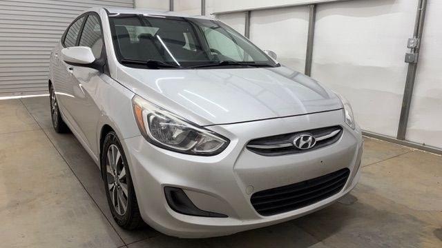 2017 Silver Hyundai Accent SE 4-Door 6A (KMHCT4AEXHU) with an 1.6L L4 DOHC 16V engine, 6-Speed Automatic transmission, located at 1806 Veterans Memorial Hwy SW, Austell, GA, 30168, (770) 944-9558, 33.817959, -84.606987 - Photo#8