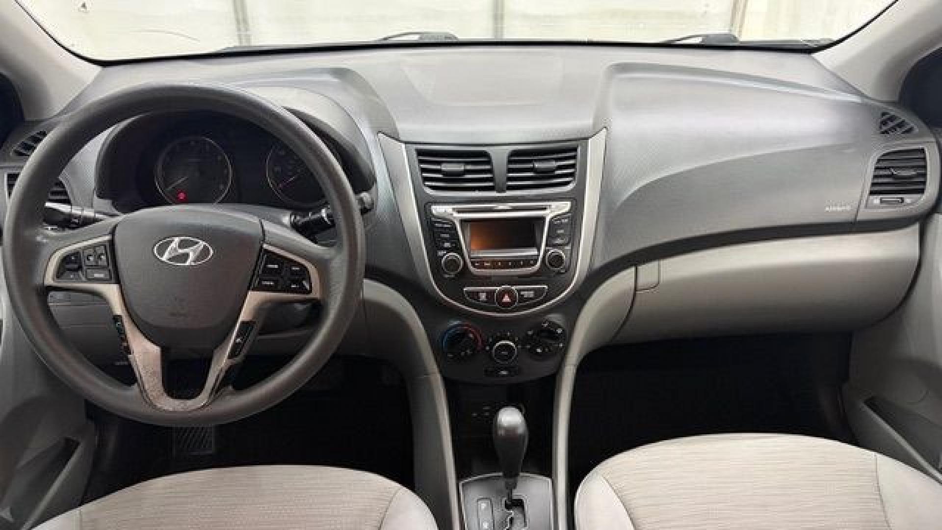 2017 Silver Hyundai Accent SE 4-Door 6A (KMHCT4AEXHU) with an 1.6L L4 DOHC 16V engine, 6-Speed Automatic transmission, located at 1806 Veterans Memorial Hwy SW, Austell, GA, 30168, (770) 944-9558, 33.817959, -84.606987- Photo#15