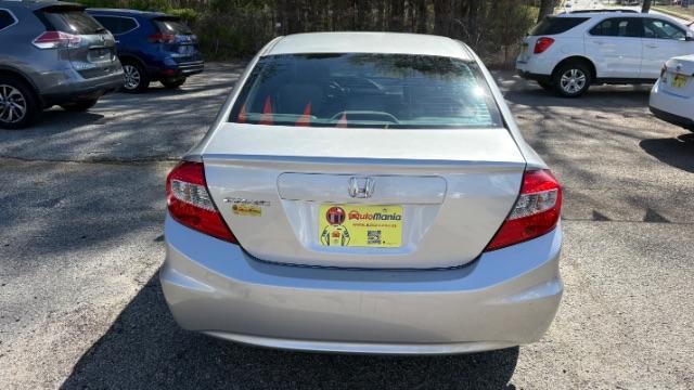 2012 Silver Honda Civic LX Sedan 5-Speed AT (2HGFB2F55CH) with an 1.8L L4 SOHC 16V engine, 5-Speed Automatic transmission, located at 1806 Veterans Memorial Hwy SW, Austell, GA, 30168, (770) 944-9558, 33.817959, -84.606987 - Photo#4