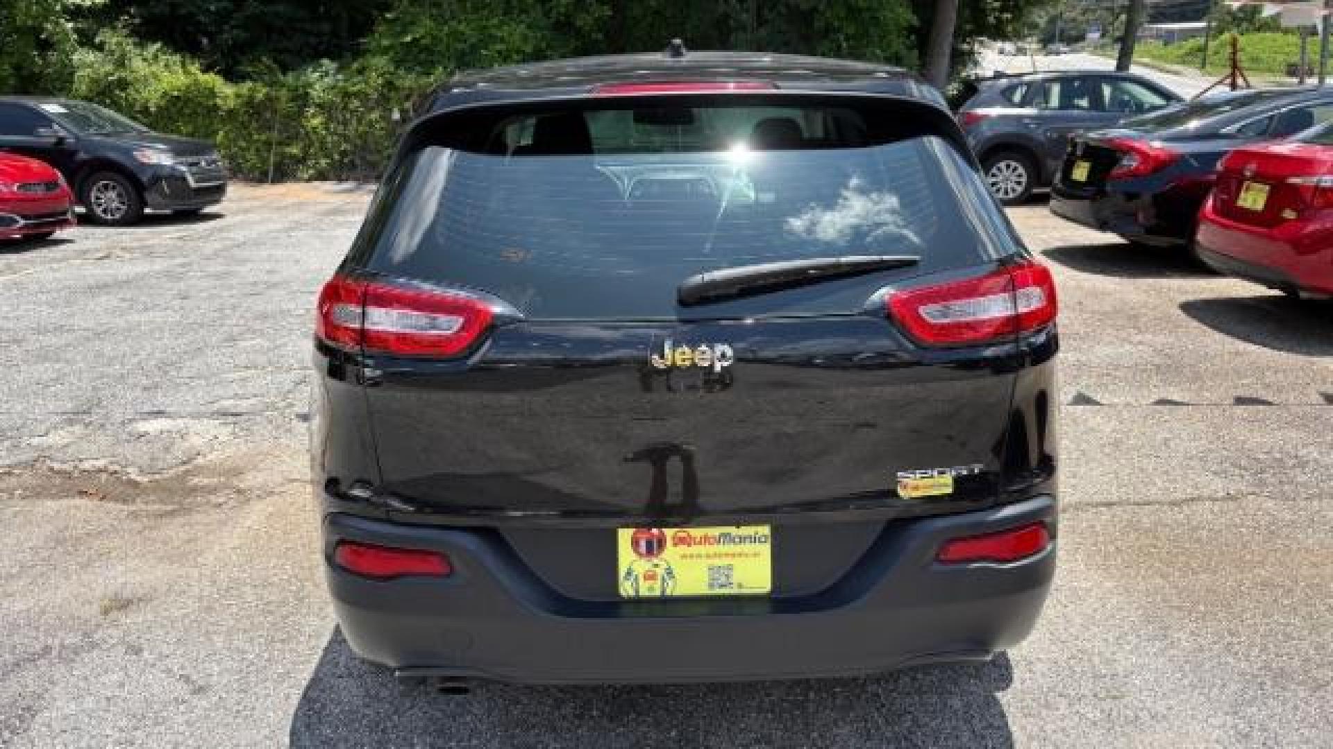 2014 Black Jeep Cherokee Sport FWD (1C4PJLAB7EW) with an 2.4L L4 DOHC 16V engine, 9-Speed Automatic transmission, located at 1806 Veterans Memorial Hwy SW, Austell, GA, 30168, (770) 944-9558, 33.817959, -84.606987 - Photo#4