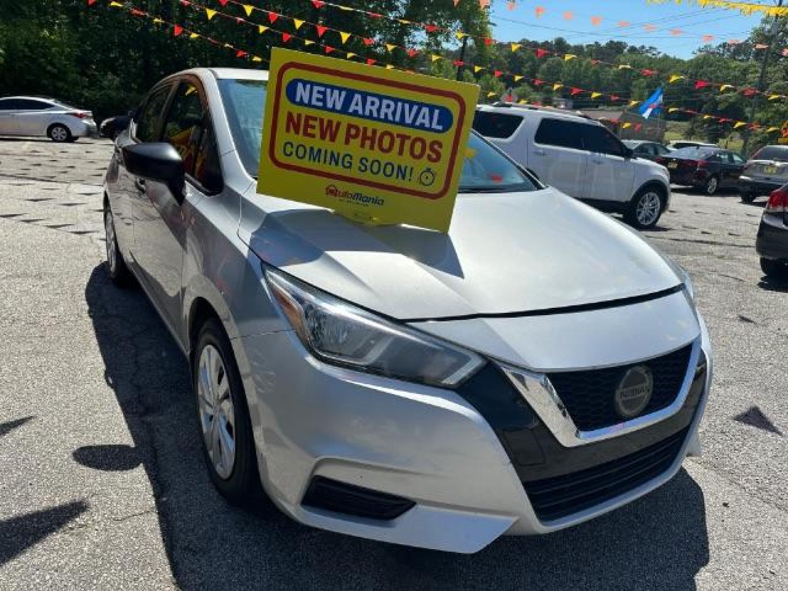 2020 Silver Nissan Versa S CVT (3N1CN8DV9LL) with an 1.6L L4 DOHC 16V engine, Continuously Variable Transmission transmission, located at 1806 Veterans Memorial Hwy SW, Austell, GA, 30168, (770) 944-9558, 33.817959, -84.606987 - Photo #0