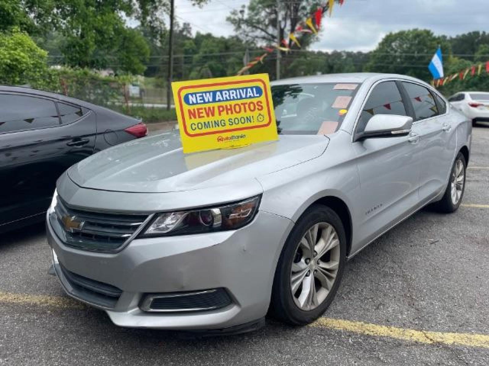2014 Silver Chevrolet Impala 1LT (2G1115SL5E9) with an 2.5L L4 DOHC 16V engine, 6-Speed Automatic transmission, located at 1806 Veterans Memorial Hwy SW, Austell, GA, 30168, (770) 944-9558, 33.817959, -84.606987 - Photo #0