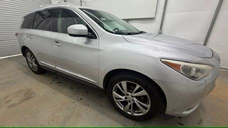 2013 Silver Infiniti JX AWD (5N1AL0MM3DC) with an 3.5L V6 DOHC 24V engine, Continuously Variabl transmission, located at 1806 Veterans Memorial Hwy SW, Austell, GA, 30168, (770) 944-9558, 33.817959, -84.606987- Photo#7