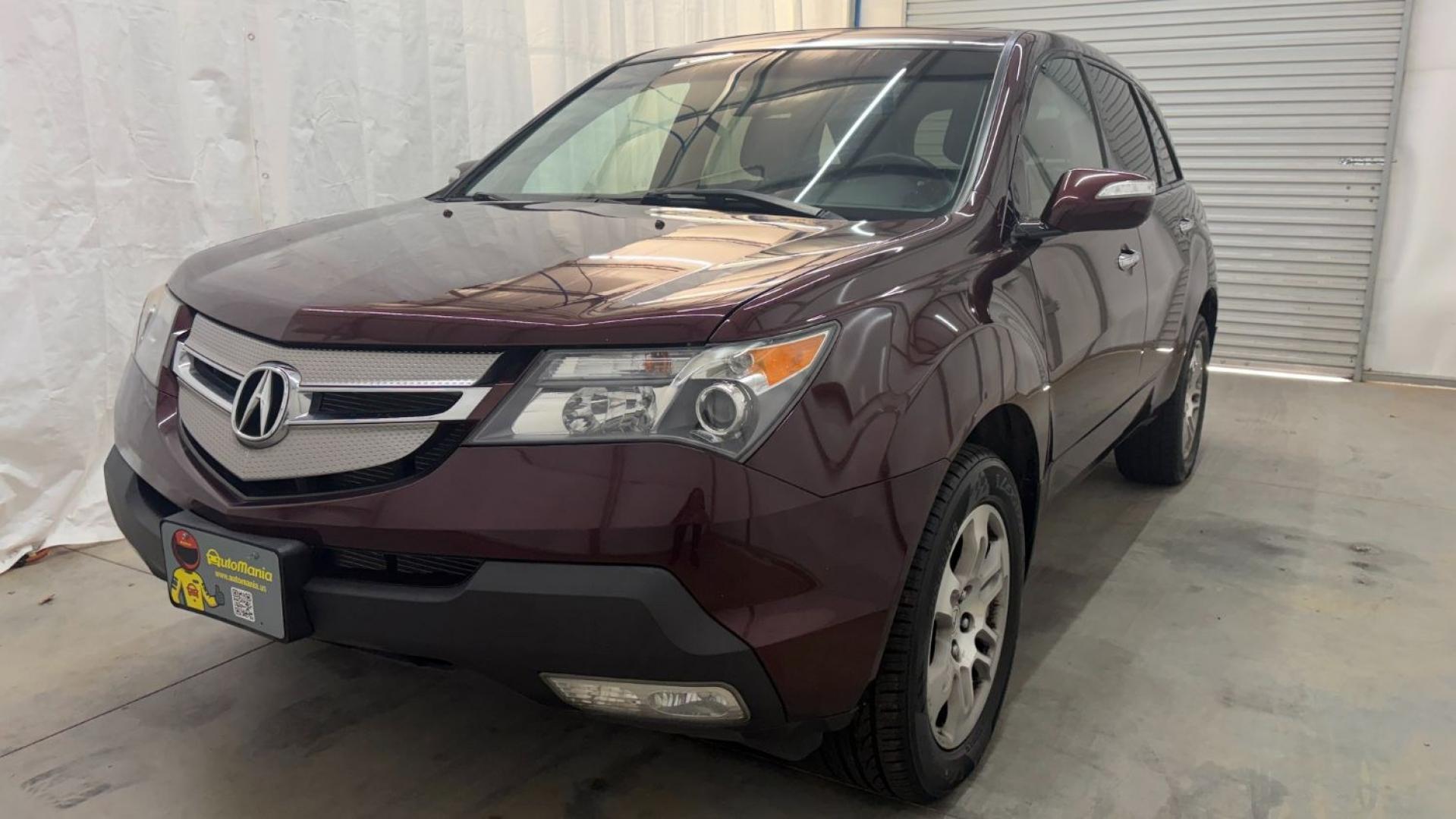 2009 Maroon Acura MDX Base (2HNYD282X9H) with an 3.7L V6 SOHC 24V engine, 5-Speed Automatic transmission, located at 1806 Veterans Memorial Hwy SW, Austell, GA, 30168, (770) 944-9558, 33.817959, -84.606987- Photo#0