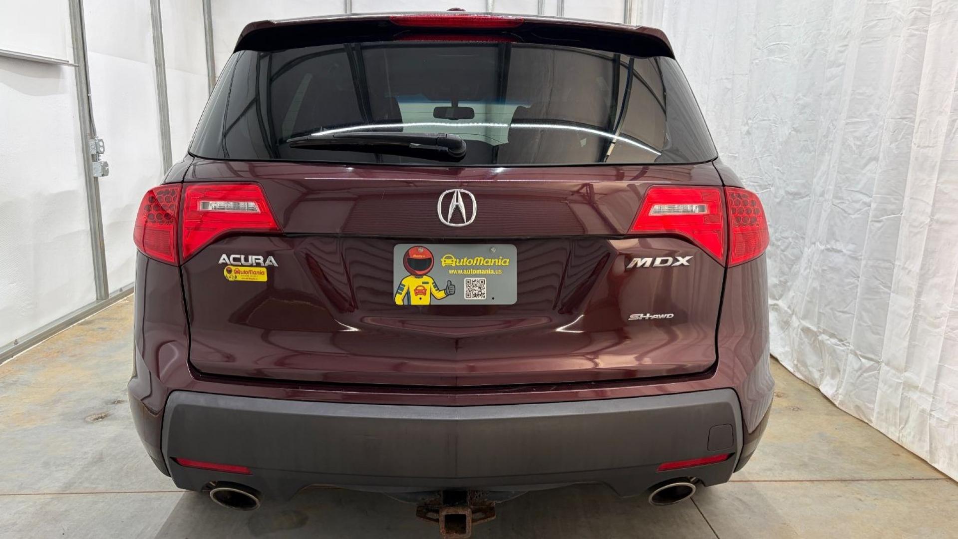 2009 Maroon Acura MDX Base (2HNYD282X9H) with an 3.7L V6 SOHC 24V engine, 5-Speed Automatic transmission, located at 1806 Veterans Memorial Hwy SW, Austell, GA, 30168, (770) 944-9558, 33.817959, -84.606987- Photo#4