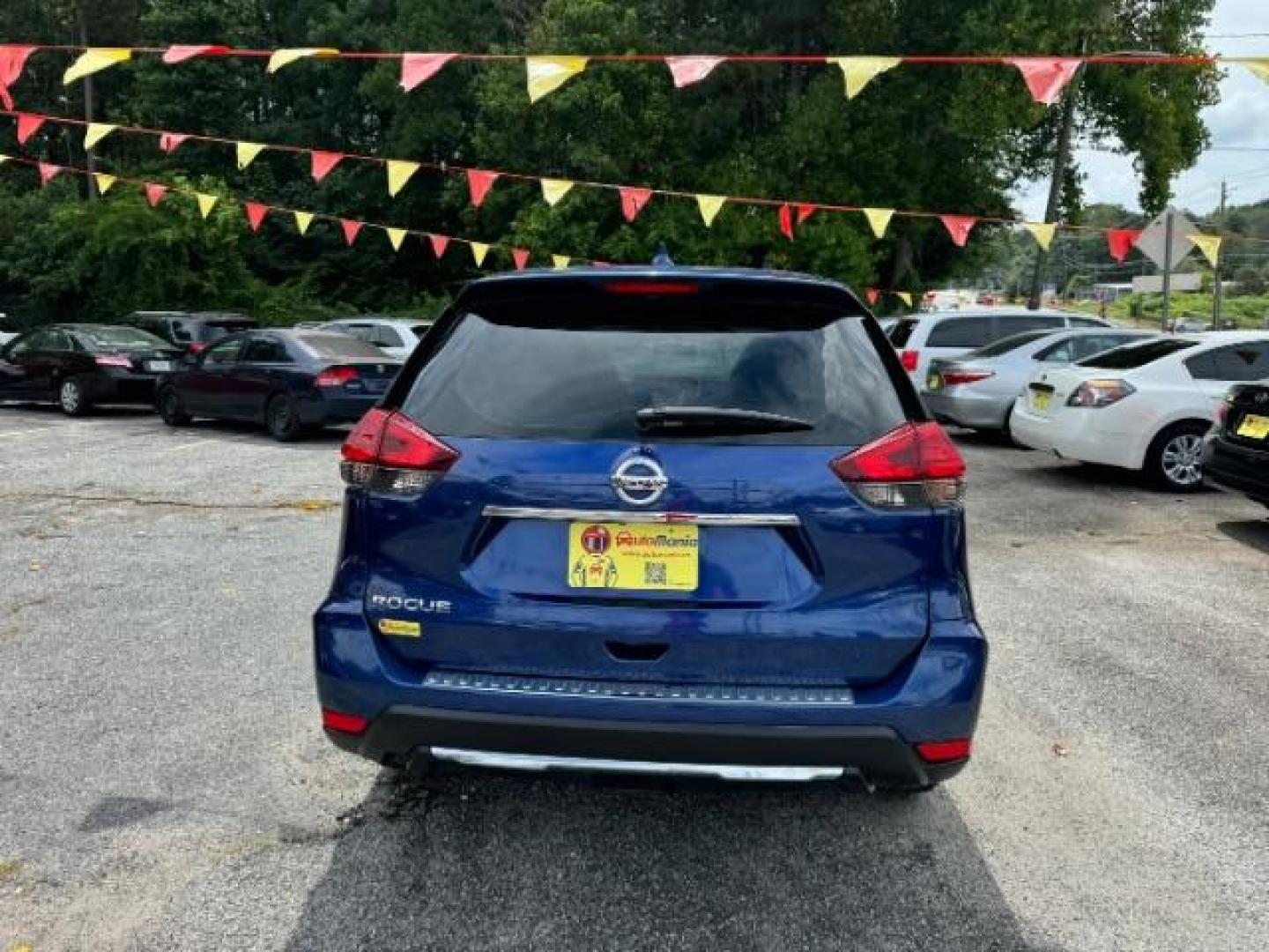 2017 Blue Nissan Rogue S 2WD (5N1AT2MT1HC) with an 2.5L L4 DOHC 16V engine, Continuously Variable Transmission transmission, located at 1806 Veterans Memorial Hwy SW, Austell, GA, 30168, (770) 944-9558, 33.817959, -84.606987 - Photo#3