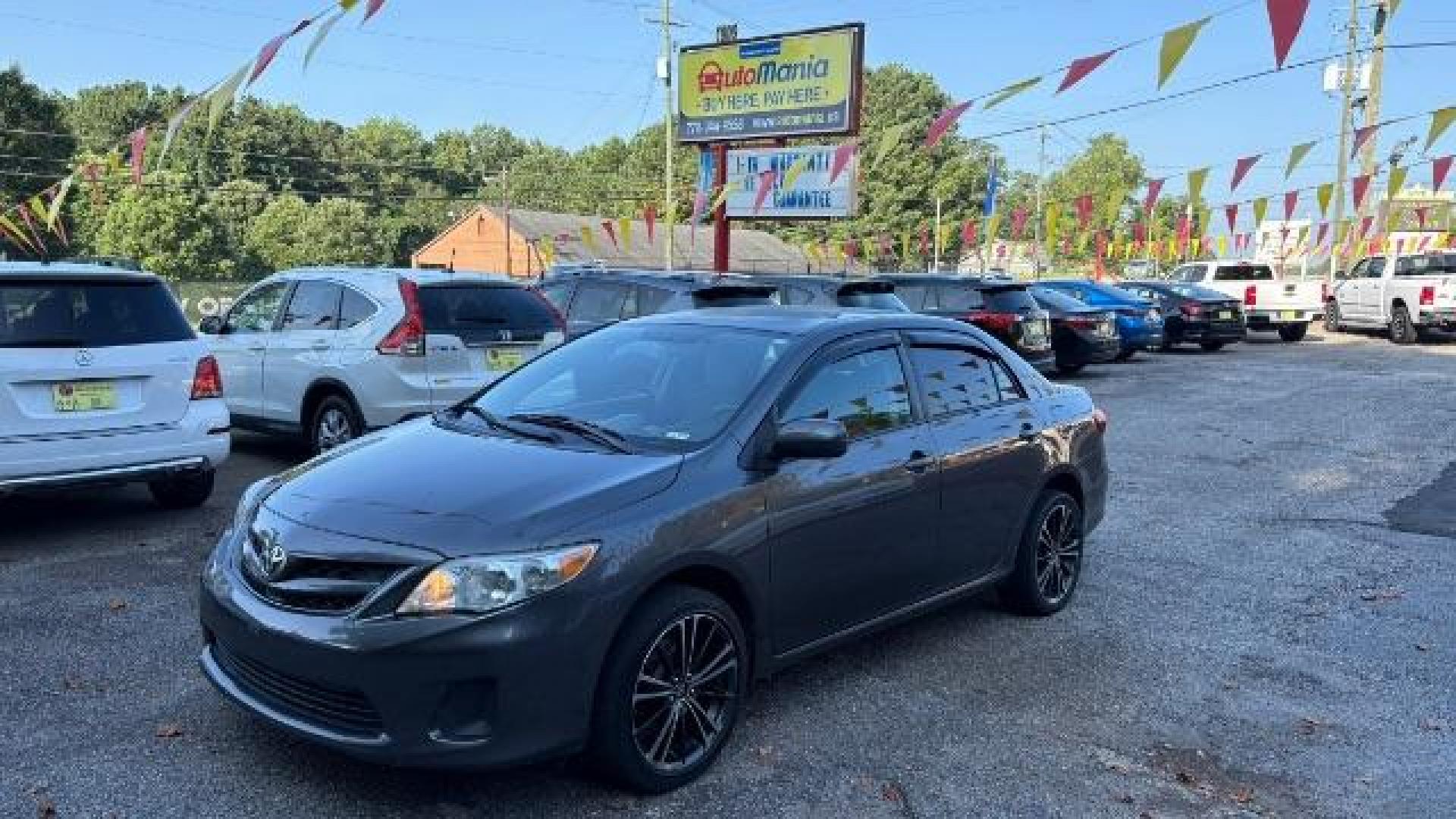 2012 Gray Toyota Corolla LE 4-Speed AT (5YFBU4EEXCP) with an 1.8L L4 DOHC 16V engine, 4-Speed Automatic transmission, located at 1806 Veterans Memorial Hwy SW, Austell, GA, 30168, (770) 944-9558, 33.817959, -84.606987 - Photo#0