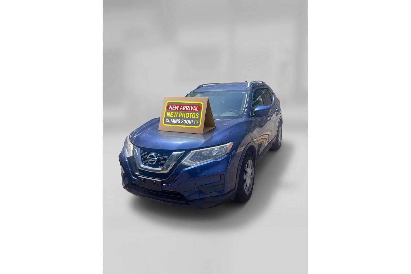 2017 Blue Nissan Rogue S 2WD (JN8AT2MT9HW) with an 2.5L L4 DOHC 16V engine, Continuously Variabl transmission, located at 1806 Veterans Memorial Hwy SW, Austell, GA, 30168, (770) 944-9558, 33.817959, -84.606987- Photo#0