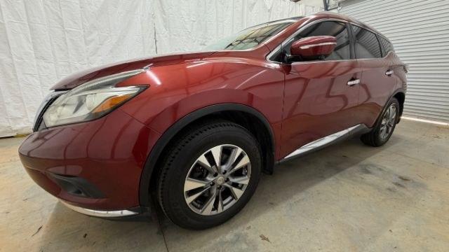 2015 Red Nissan Murano S (5N1AZ2MG7FN) with an 3.5L V6 DOHC 24V engine, Continuously Variable Transmission transmission, located at 1806 Veterans Memorial Hwy SW, Austell, GA, 30168, (770) 944-9558, 33.817959, -84.606987 - Photo#1