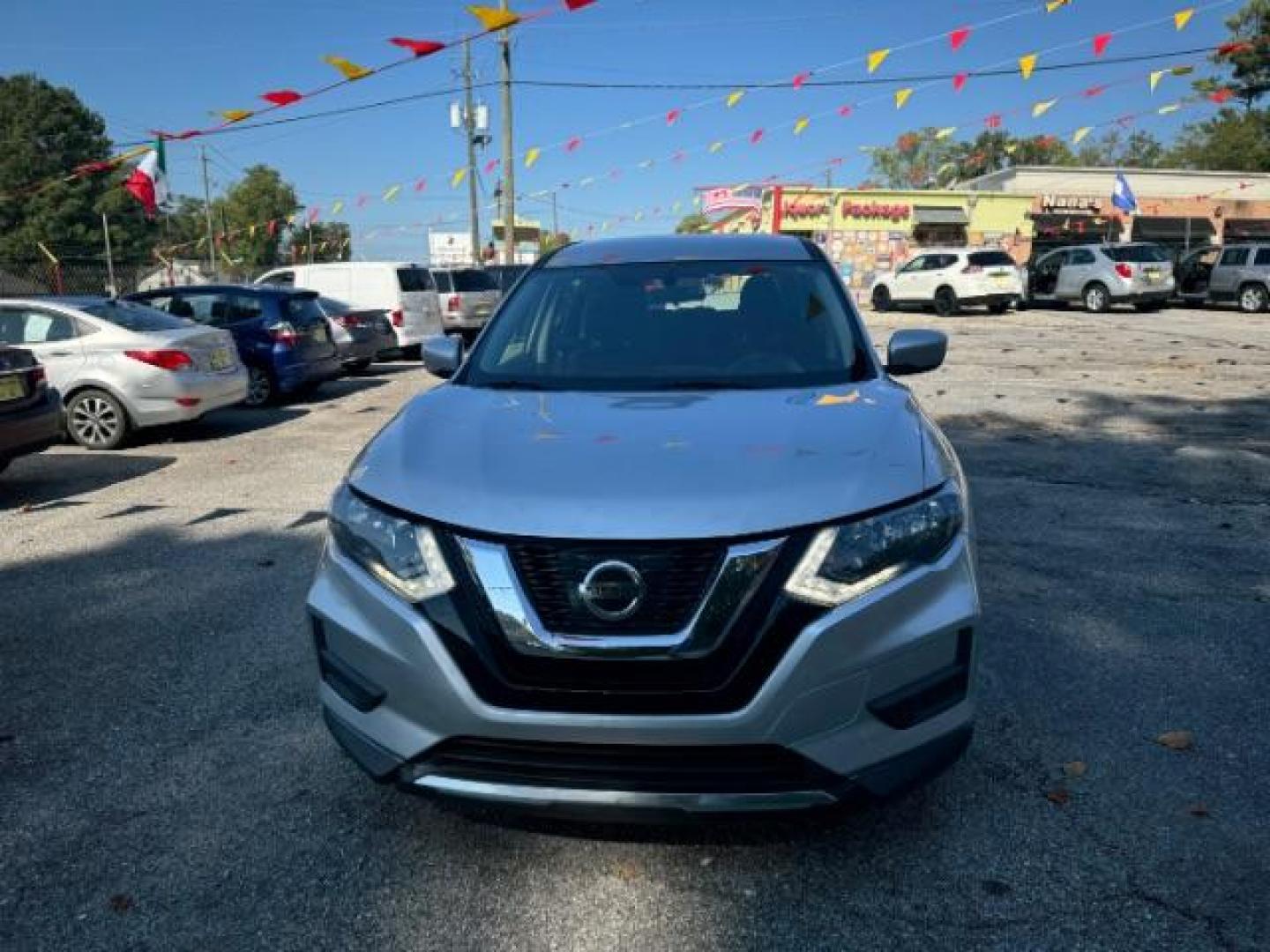 2017 Silver Nissan Rogue S 2WD (5N1AT2MT9HC) with an 2.5L L4 DOHC 16V engine, Continuously Variable Transmission transmission, located at 1806 Veterans Memorial Hwy SW, Austell, GA, 30168, (770) 944-9558, 33.817959, -84.606987 - Photo#0