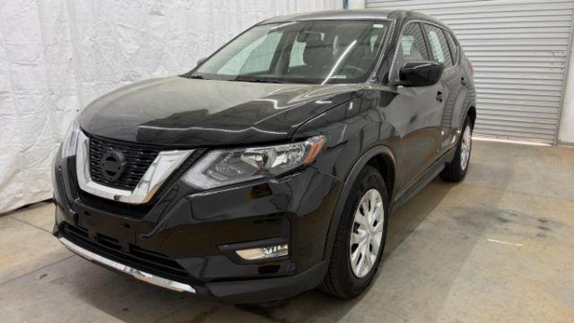 2017 Black Nissan Rogue S 2WD (KNMAT2MT0HP) with an 2.5L L4 DOHC 16V engine, Continuously Variabl transmission, located at 1806 Veterans Memorial Hwy SW, Austell, GA, 30168, (770) 944-9558, 33.817959, -84.606987 - Photo#0