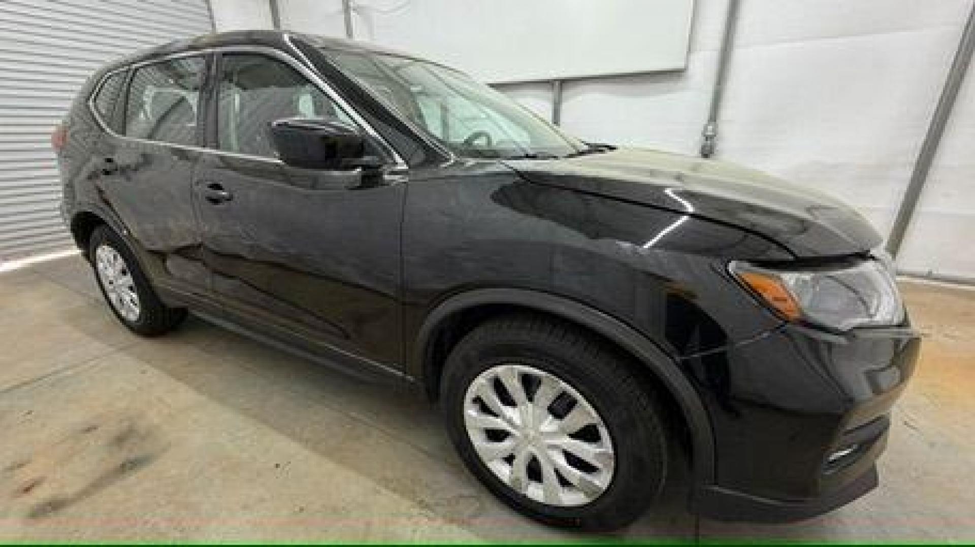 2017 Black Nissan Rogue S 2WD (KNMAT2MT0HP) with an 2.5L L4 DOHC 16V engine, Continuously Variabl transmission, located at 1806 Veterans Memorial Hwy SW, Austell, GA, 30168, (770) 944-9558, 33.817959, -84.606987 - Photo#7