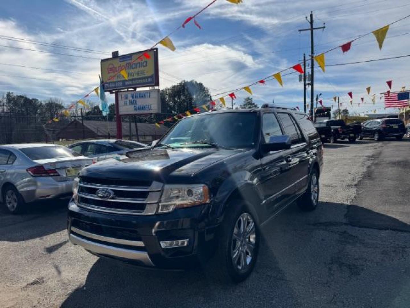 2015 Black Ford Expedition Platinum 2WD (1FMJU1LT3FE) with an 3.5L V6 DOHC 24V FFV engine, 6-Speed Automatic transmission, located at 1806 Veterans Memorial Hwy SW, Austell, GA, 30168, (770) 944-9558, 33.817959, -84.606987 - Photo#0