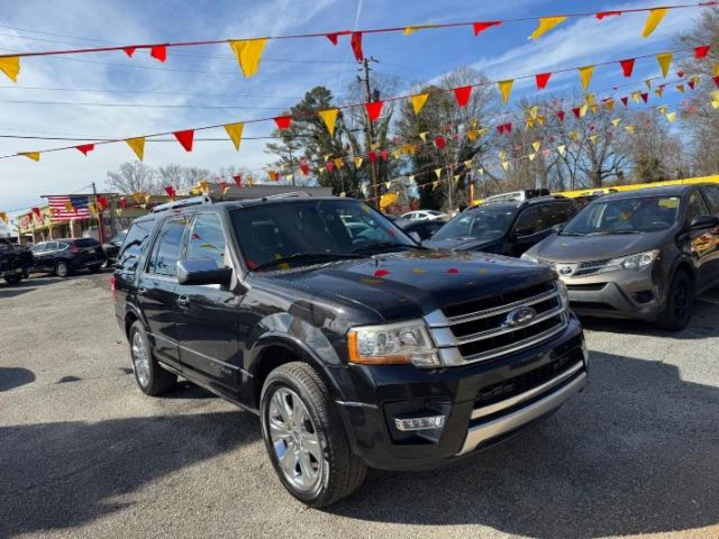 2015 Black Ford Expedition Platinum 2WD (1FMJU1LT3FE) with an 3.5L V6 DOHC 24V FFV engine, 6-Speed Automatic transmission, located at 1806 Veterans Memorial Hwy SW, Austell, GA, 30168, (770) 944-9558, 33.817959, -84.606987 - Photo#1