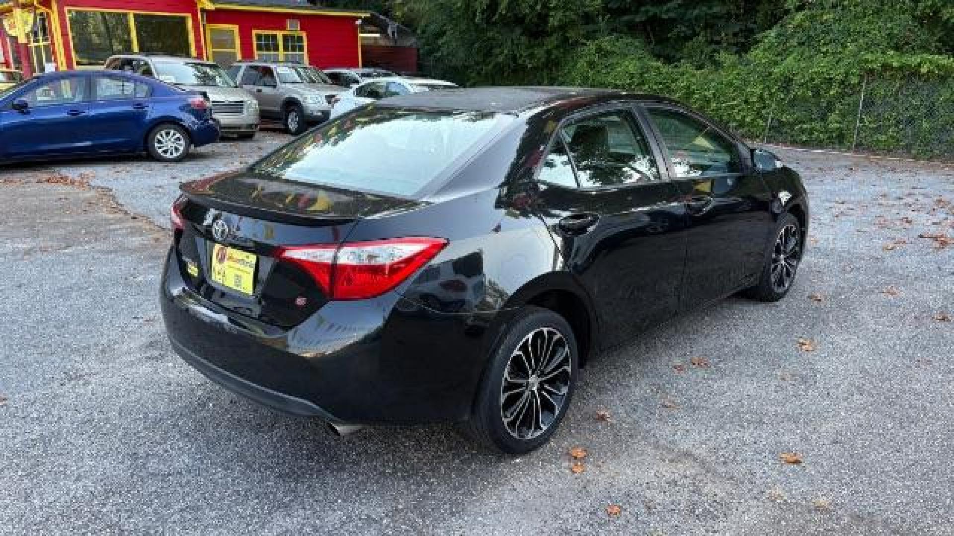 2015 Black Toyota Corolla S Plus CVT (2T1BURHE5FC) with an 1.8L L4 DOHC 16V engine, Continuously Variabl transmission, located at 1806 Veterans Memorial Hwy SW, Austell, GA, 30168, (770) 944-9558, 33.817959, -84.606987 - Photo#3