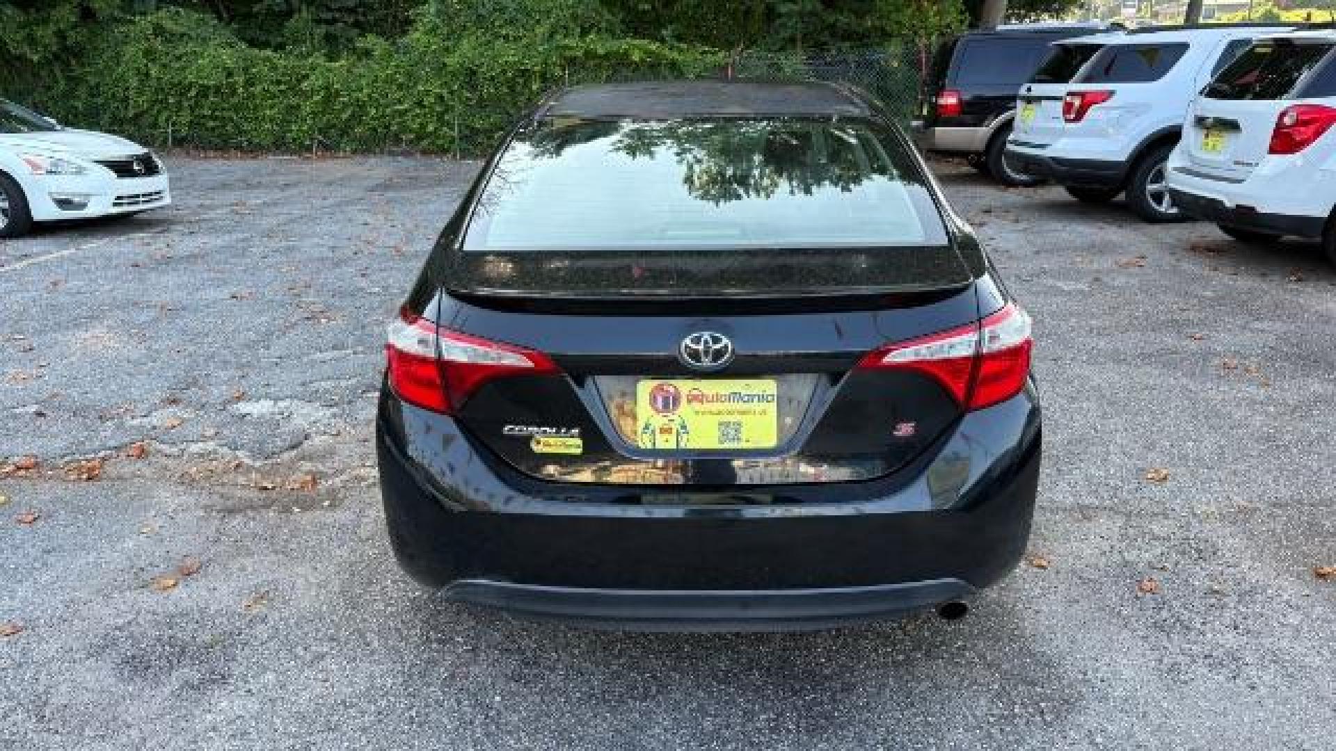 2015 Black Toyota Corolla S Plus CVT (2T1BURHE5FC) with an 1.8L L4 DOHC 16V engine, Continuously Variabl transmission, located at 1806 Veterans Memorial Hwy SW, Austell, GA, 30168, (770) 944-9558, 33.817959, -84.606987 - Photo#4