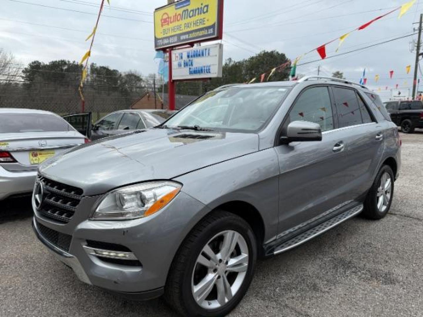 2015 Silver Mercedes-Benz M-Class ML350 (4JGDA5JB6FA) with an 3.5L V6 DOHC 24V engine, 7-Speed Automatic transmission, located at 1806 Veterans Memorial Hwy SW, Austell, GA, 30168, (770) 944-9558, 33.817959, -84.606987 - Photo#0