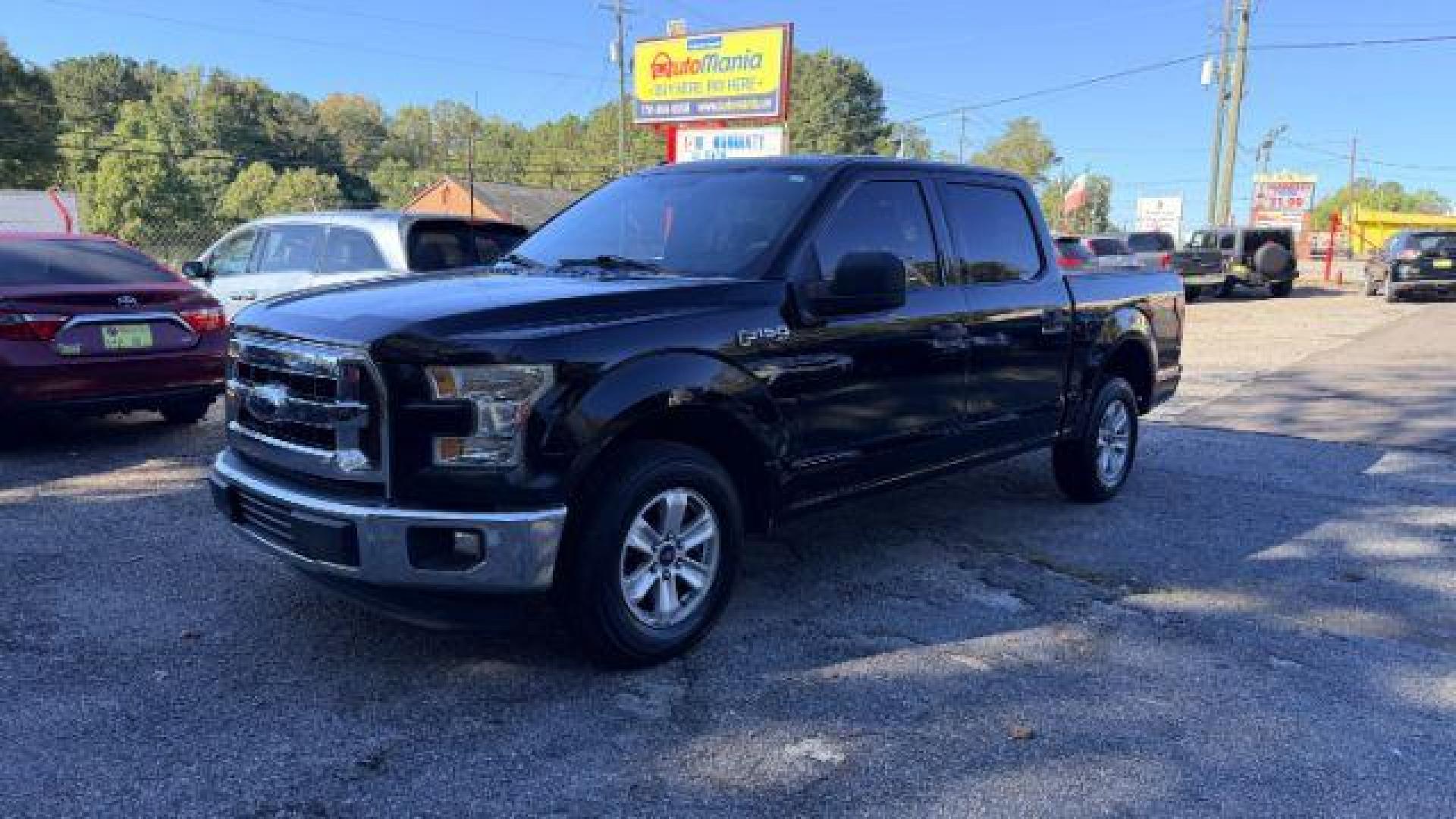 2016 Black Ford F-150 XLT SuperCrew 6.5-ft (1FTEW1CFXGF) with an 5.0L V8 engine, 6-Speed Automatic transmission, located at 1806 Veterans Memorial Hwy SW, Austell, GA, 30168, (770) 944-9558, 33.817959, -84.606987 - Photo#0