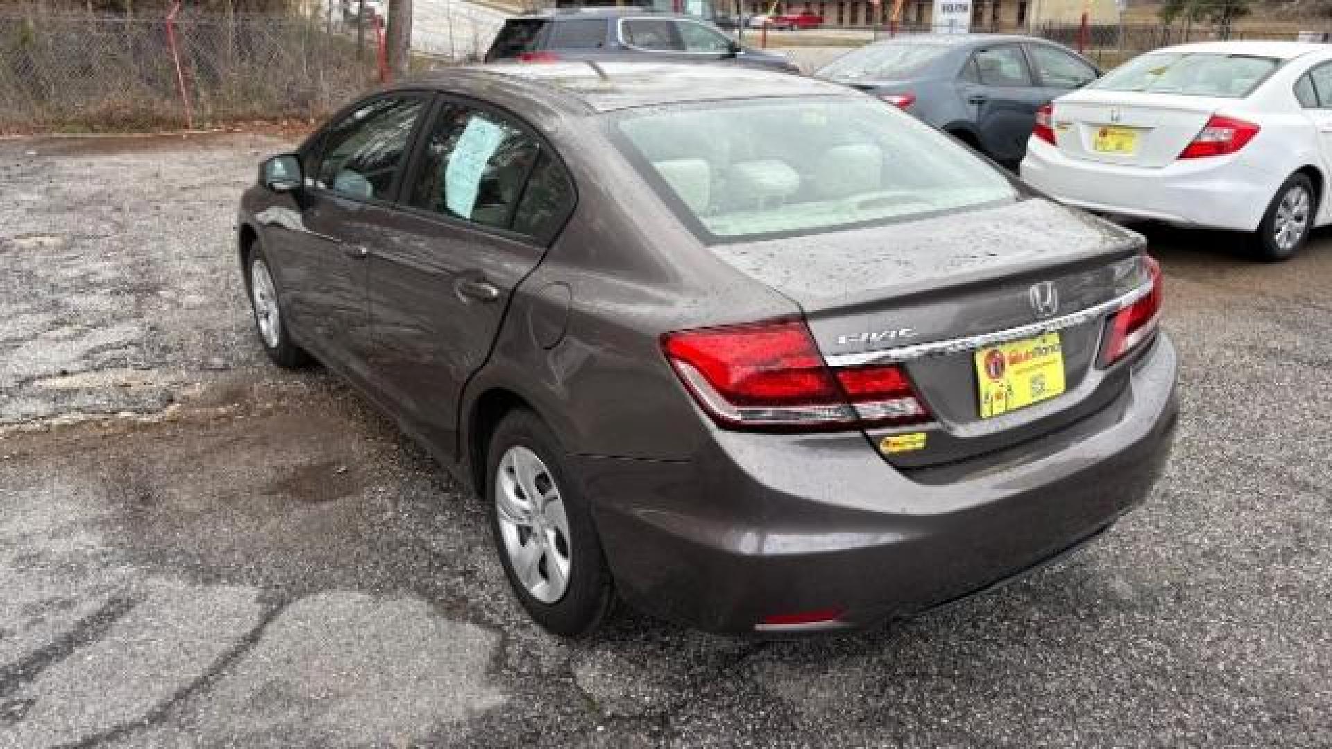 2013 Gray Honda Civic LX (19XFB2F59DE) with an 1.8L I-4 MPI SOHC engine, located at 1806 Veterans Memorial Hwy SW, Austell, GA, 30168, (770) 944-9558, 33.817959, -84.606987 - Photo#5