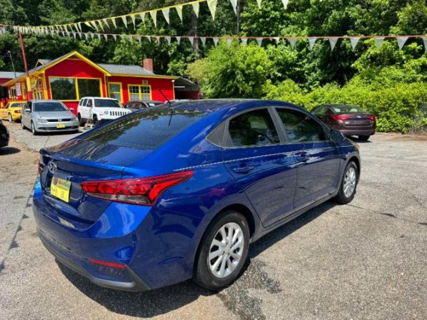 2019 Blue Hyundai Accent SEL (3KPC24A33KE) with an 1.6L I-4 gasoline direct injection engine, located at 1806 Veterans Memorial Hwy SW, Austell, GA, 30168, (770) 944-9558, 33.817959, -84.606987 - Photo#3