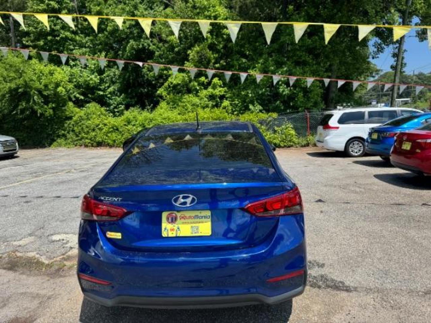 2019 Blue Hyundai Accent SEL (3KPC24A33KE) with an 1.6L I-4 gasoline direct injection engine, located at 1806 Veterans Memorial Hwy SW, Austell, GA, 30168, (770) 944-9558, 33.817959, -84.606987 - Photo#4
