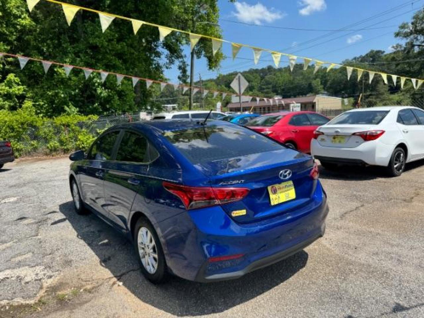 2019 Blue Hyundai Accent SEL (3KPC24A33KE) with an 1.6L I-4 gasoline direct injection engine, located at 1806 Veterans Memorial Hwy SW, Austell, GA, 30168, (770) 944-9558, 33.817959, -84.606987 - Photo#5