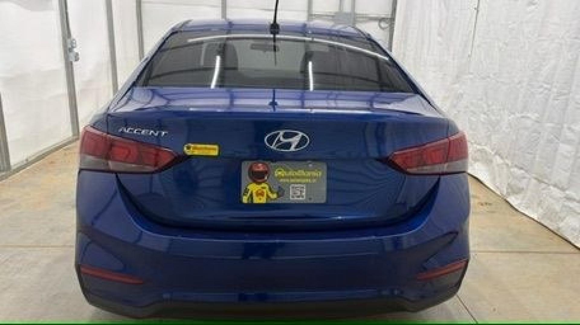 2019 Blue Hyundai Accent SEL (3KPC24A33KE) with an 1.6L I-4 gasoline di engine, located at 1806 Veterans Memorial Hwy SW, Austell, GA, 30168, (770) 944-9558, 33.817959, -84.606987- Photo#4