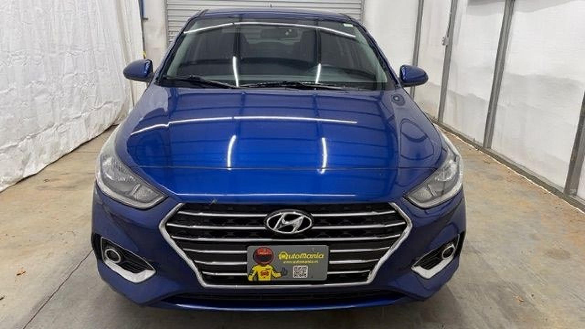 2019 Blue Hyundai Accent SEL (3KPC24A33KE) with an 1.6L I-4 gasoline di engine, located at 1806 Veterans Memorial Hwy SW, Austell, GA, 30168, (770) 944-9558, 33.817959, -84.606987- Photo#9