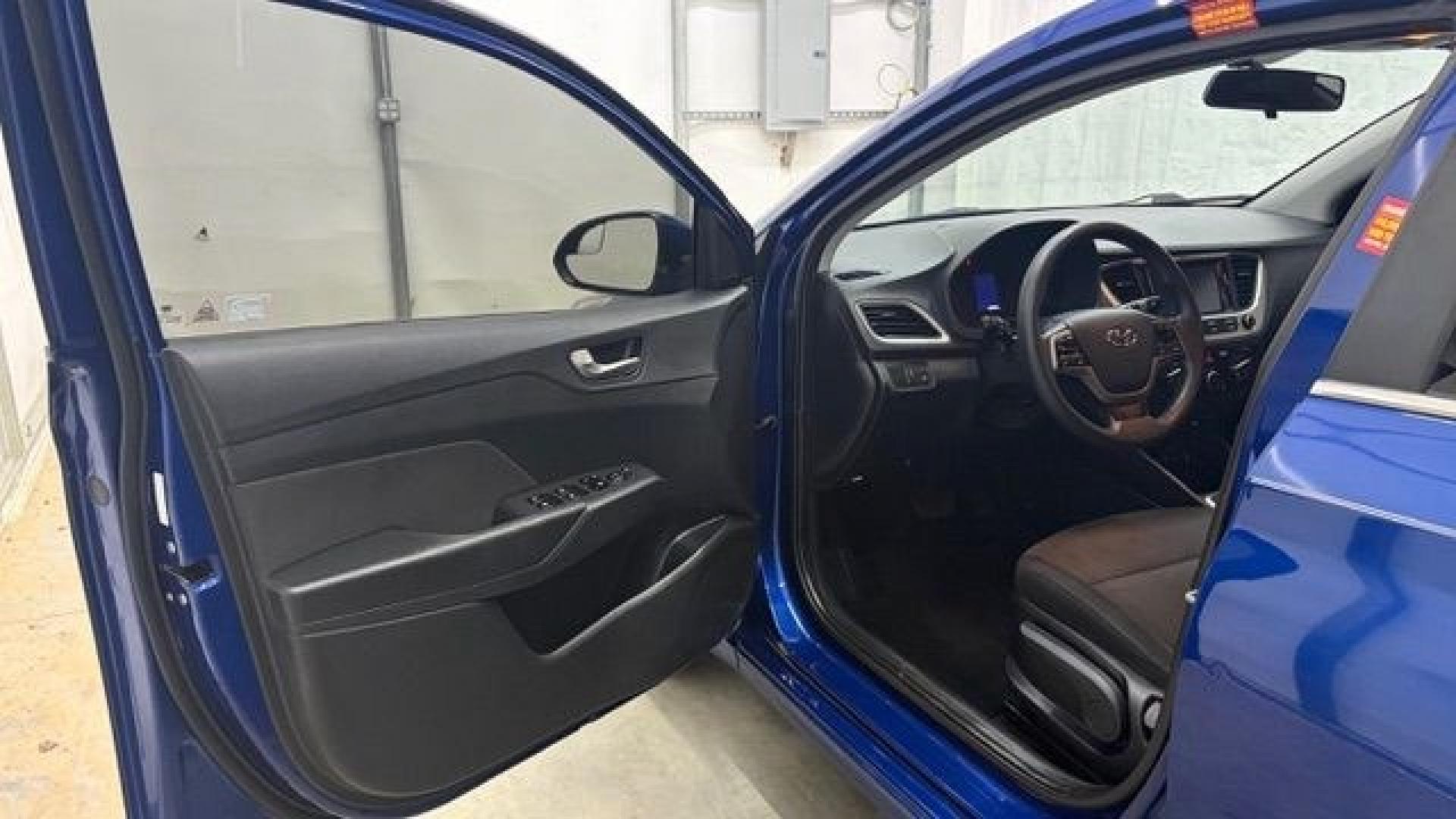 2019 Blue Hyundai Accent SEL (3KPC24A33KE) with an 1.6L I-4 gasoline di engine, located at 1806 Veterans Memorial Hwy SW, Austell, GA, 30168, (770) 944-9558, 33.817959, -84.606987- Photo#10