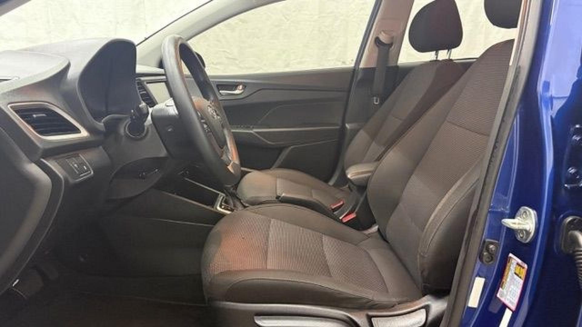 2019 Blue Hyundai Accent SEL (3KPC24A33KE) with an 1.6L I-4 gasoline di engine, located at 1806 Veterans Memorial Hwy SW, Austell, GA, 30168, (770) 944-9558, 33.817959, -84.606987- Photo#11