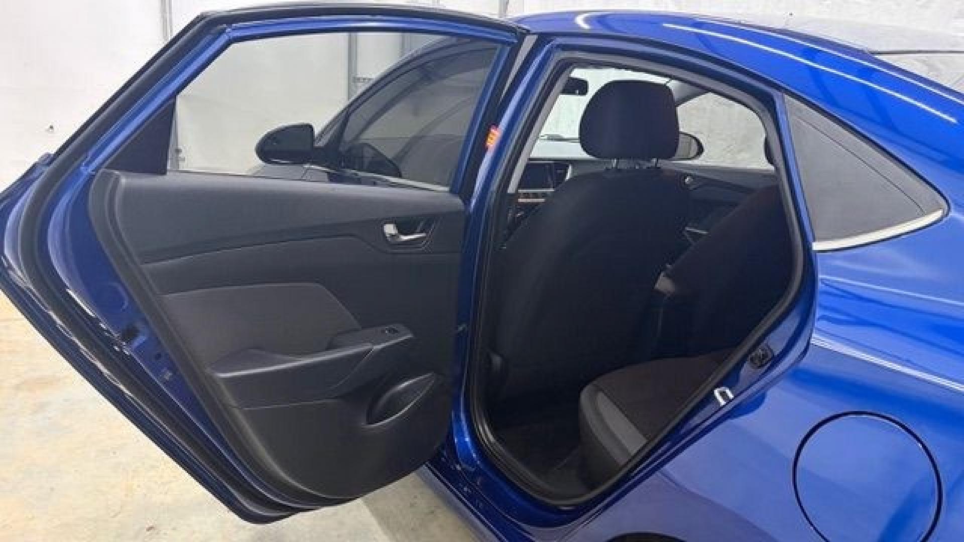 2019 Blue Hyundai Accent SEL (3KPC24A33KE) with an 1.6L I-4 gasoline di engine, located at 1806 Veterans Memorial Hwy SW, Austell, GA, 30168, (770) 944-9558, 33.817959, -84.606987- Photo#13