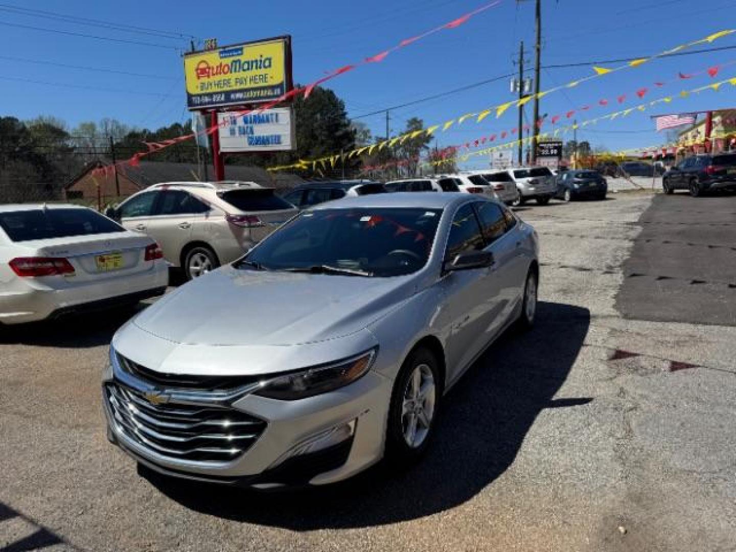 2019 Silver Chevrolet Malibu 1LS (1G1ZB5ST4KF) with an ECOTEC 1.5L I-4 gasoline direct injection engine, located at 1806 Veterans Memorial Hwy SW, Austell, GA, 30168, (770) 944-9558, 33.817959, -84.606987 - Photo#0