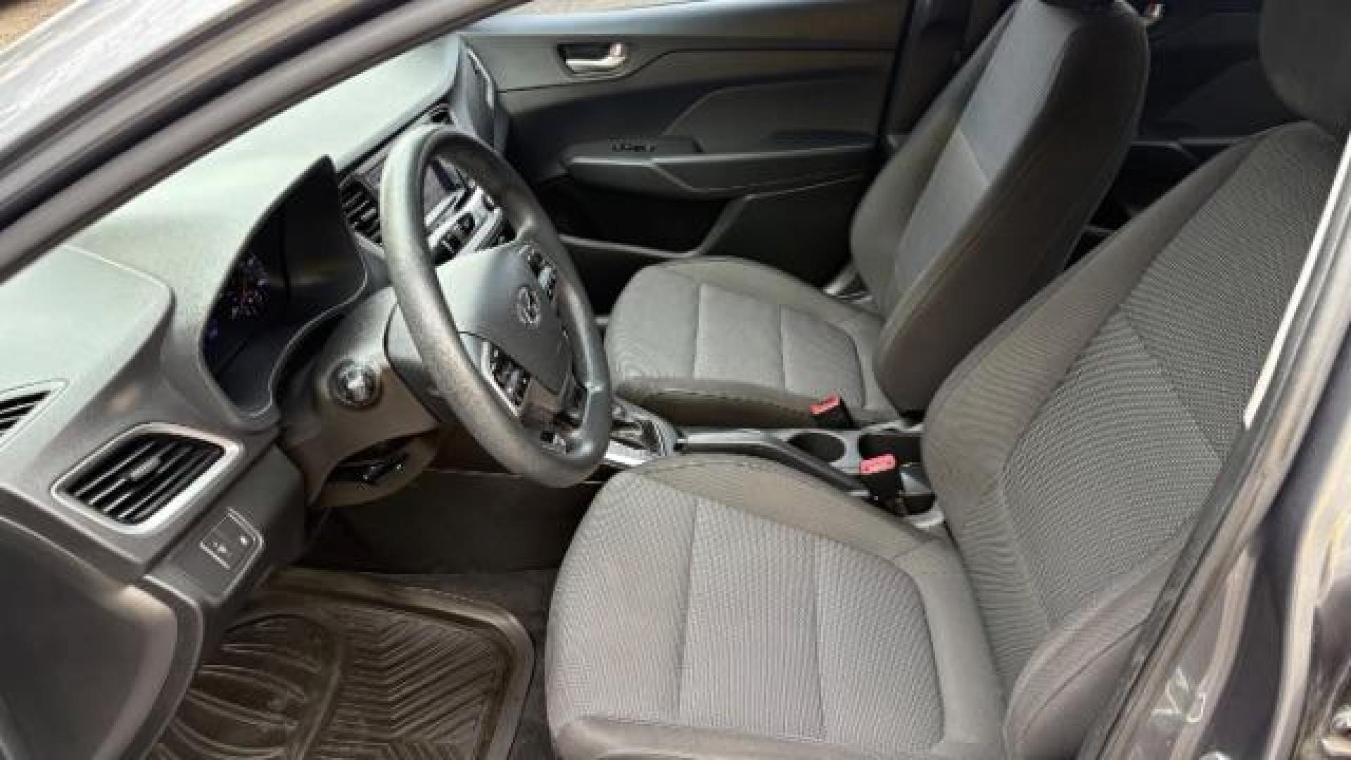2018 Gray Hyundai Accent SE (3KPC24A3XJE) with an 1.6L I-4 gasoline direct injection engine, located at 1806 Veterans Memorial Hwy SW, Austell, GA, 30168, (770) 944-9558, 33.817959, -84.606987 - Photo#12