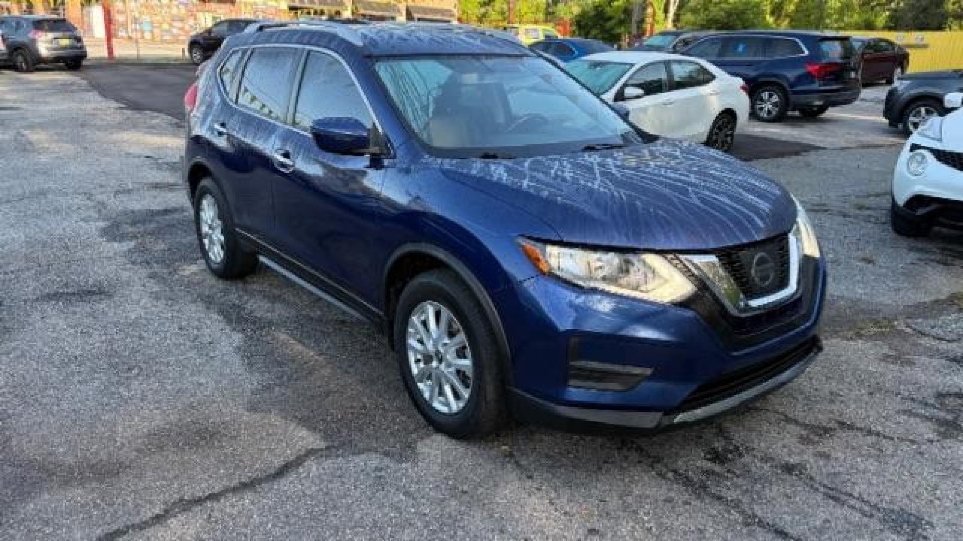 2017 Blue Nissan Rogue SV (JN8AT2MT5HW) with an 2.5L I-4 DOHC engine, located at 1806 Veterans Memorial Hwy SW, Austell, GA, 30168, (770) 944-9558, 33.817959, -84.606987 - Photo#2