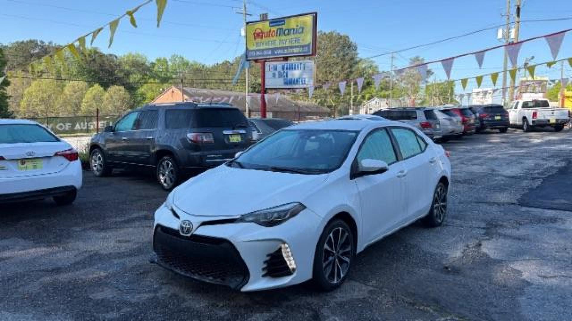 2017 White Toyota Corolla SE (5YFBURHE6HP) with an 1.8L I-4 DOHC engine, located at 1806 Veterans Memorial Hwy SW, Austell, GA, 30168, (770) 944-9558, 33.817959, -84.606987 - Photo#0