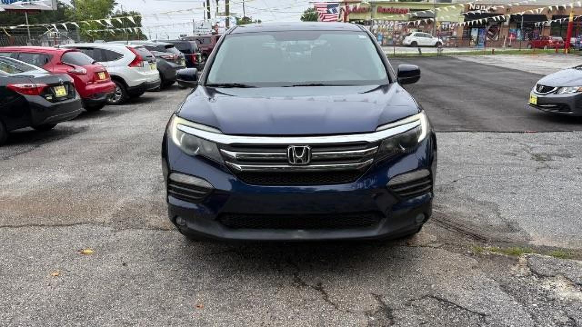 2016 Blue Honda Pilot EX (5FNYF5H3XGB) with an 3.5L V-6 gasoline direct injection engine, located at 1806 Veterans Memorial Hwy SW, Austell, GA, 30168, (770) 944-9558, 33.817959, -84.606987 - Photo#1