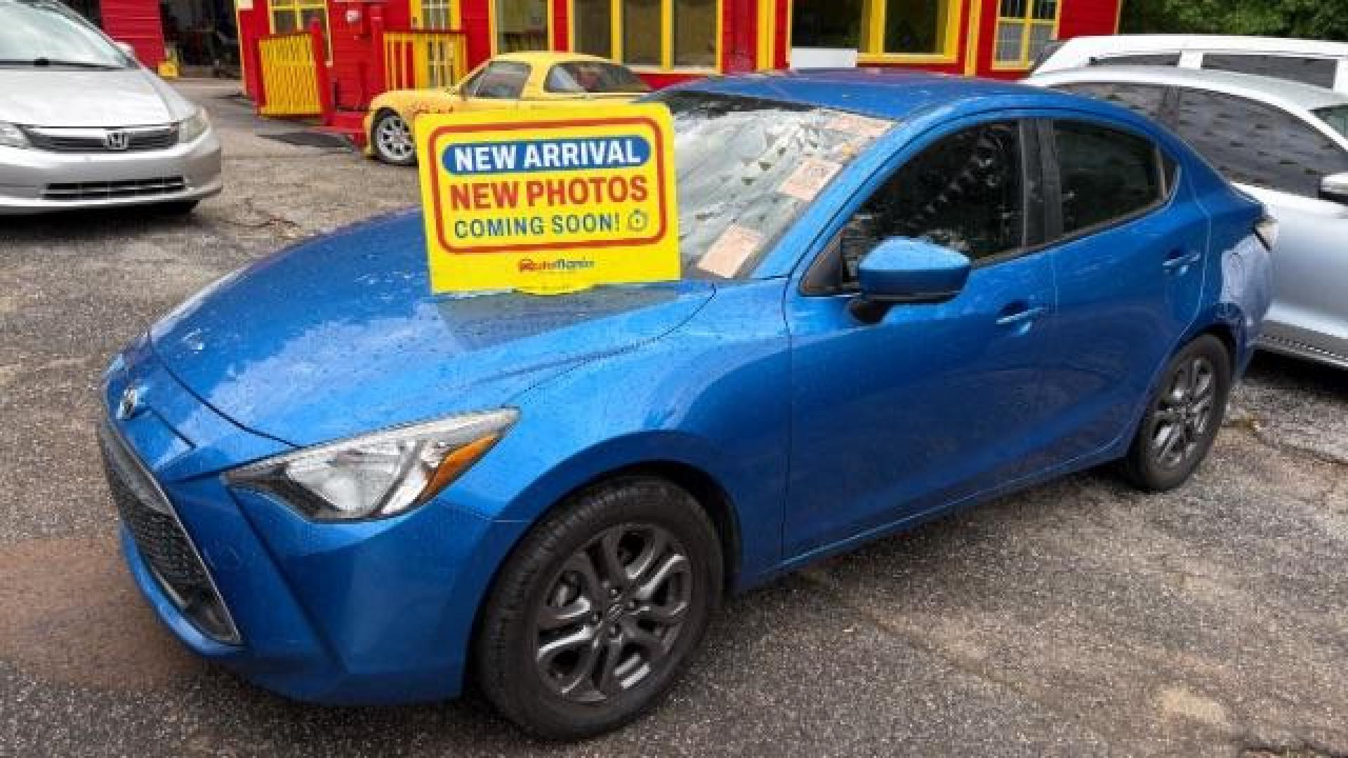 2020 Blue Toyota Yaris Sedan LE (3MYDLBYV4LY) with an 1.5L I-4 gasoline direct injection engine, located at 1806 Veterans Memorial Hwy SW, Austell, GA, 30168, (770) 944-9558, 33.817959, -84.606987 - Photo#0