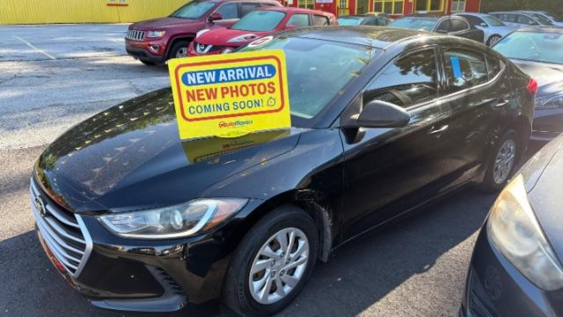 2017 Black Hyundai Elantra SE (5NPD74LF8HH) with an Nu 2L I-4 DOHC engine, located at 1806 Veterans Memorial Hwy SW, Austell, GA, 30168, (770) 944-9558, 33.817959, -84.606987 - Photo#0