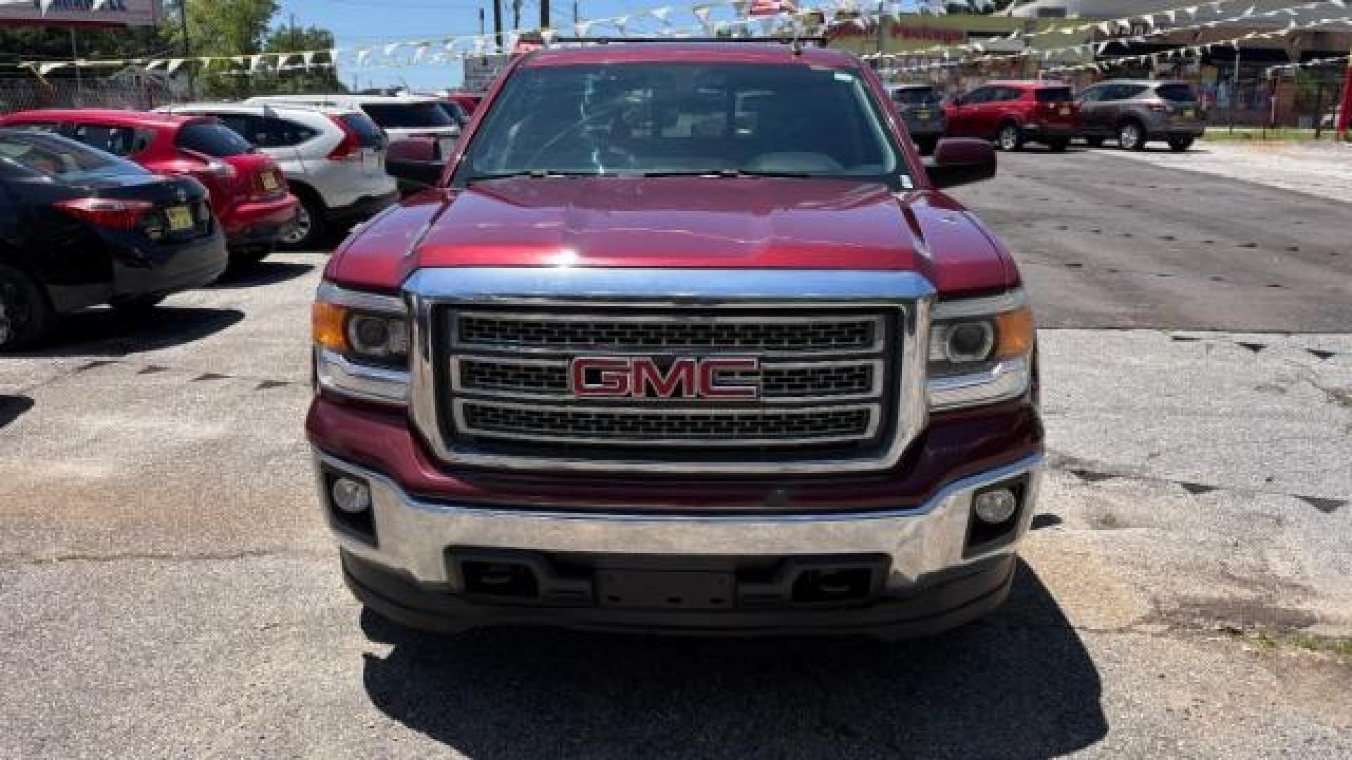 2014 Maroon GMC Sierra 1500 SLE (1GTV2UEC4EZ) with an EcoTec3 5.3L V-8 gasoline direct injection engine, Automatic transmission, located at 1806 Veterans Memorial Hwy SW, Austell, GA, 30168, (770) 944-9558, 33.817959, -84.606987 - Photo#1