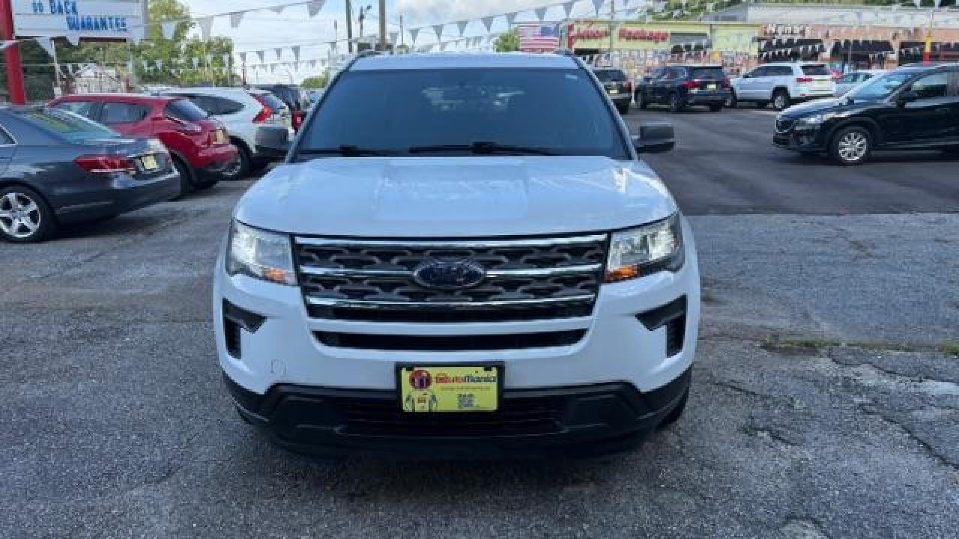 2018 White Ford Explorer Base (1FM5K8B82JG) , located at 1806 Veterans Memorial Hwy SW, Austell, GA, 30168, (770) 944-9558, 33.817959, -84.606987 - Photo#1