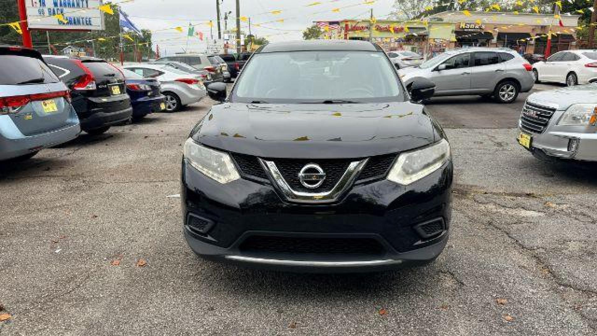 2015 Black Nissan Rogue S (KNMAT2MT8FP) with an 2.5L I-4 DOHC engine, located at 1806 Veterans Memorial Hwy SW, Austell, GA, 30168, (770) 944-9558, 33.817959, -84.606987 - Photo#1